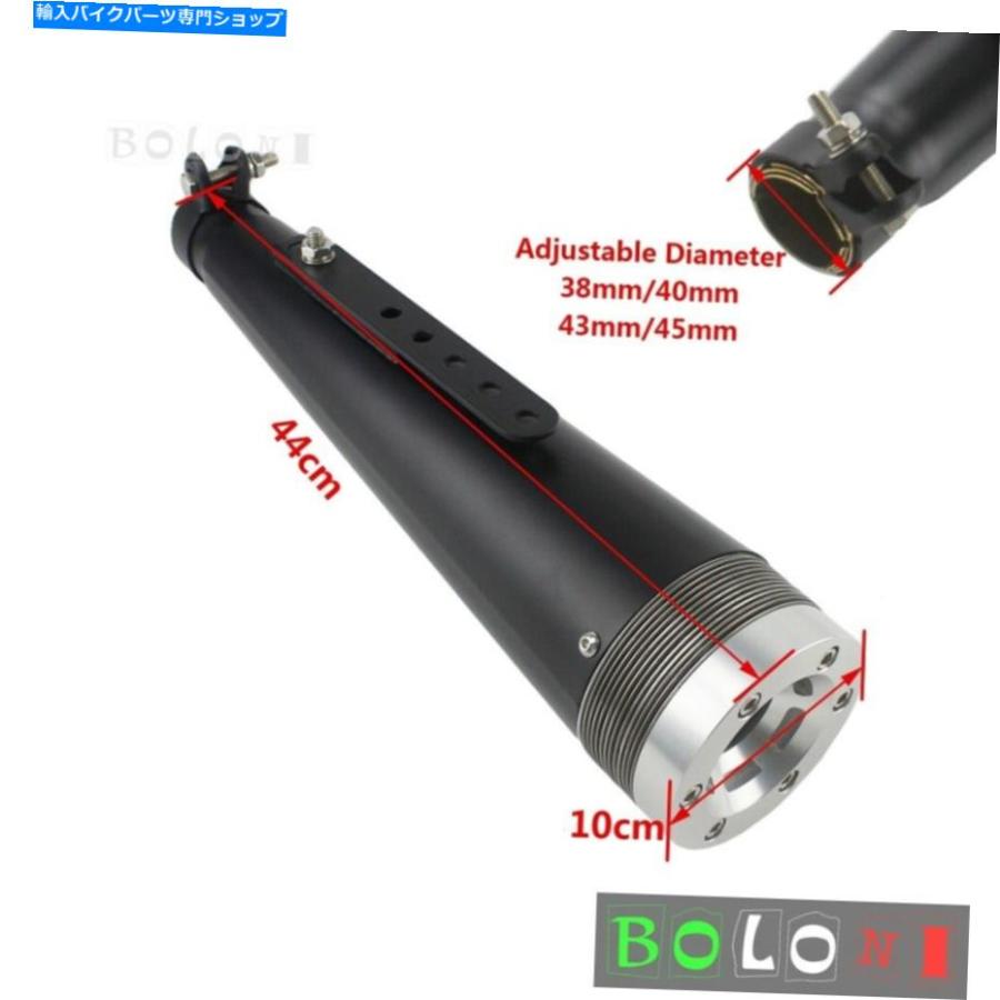 マフラー CBR650F CB190R CB190Rのオートバイマフラーの37-45mmの排気管スリップCB190R CBR250 37-45mm Exhaust Pipe Slip On Motorcycle Muffler For_1