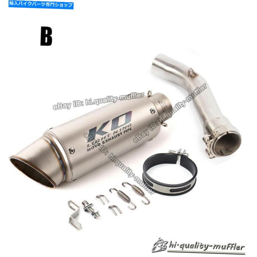 マフラー ヤマハFZ1オートバイスリップオン排気マフラーパイプリンクミドルコネクトパイプ For Yamaha FZ1 Motorcycle Slip On Exhaust Muffler Pipe_2