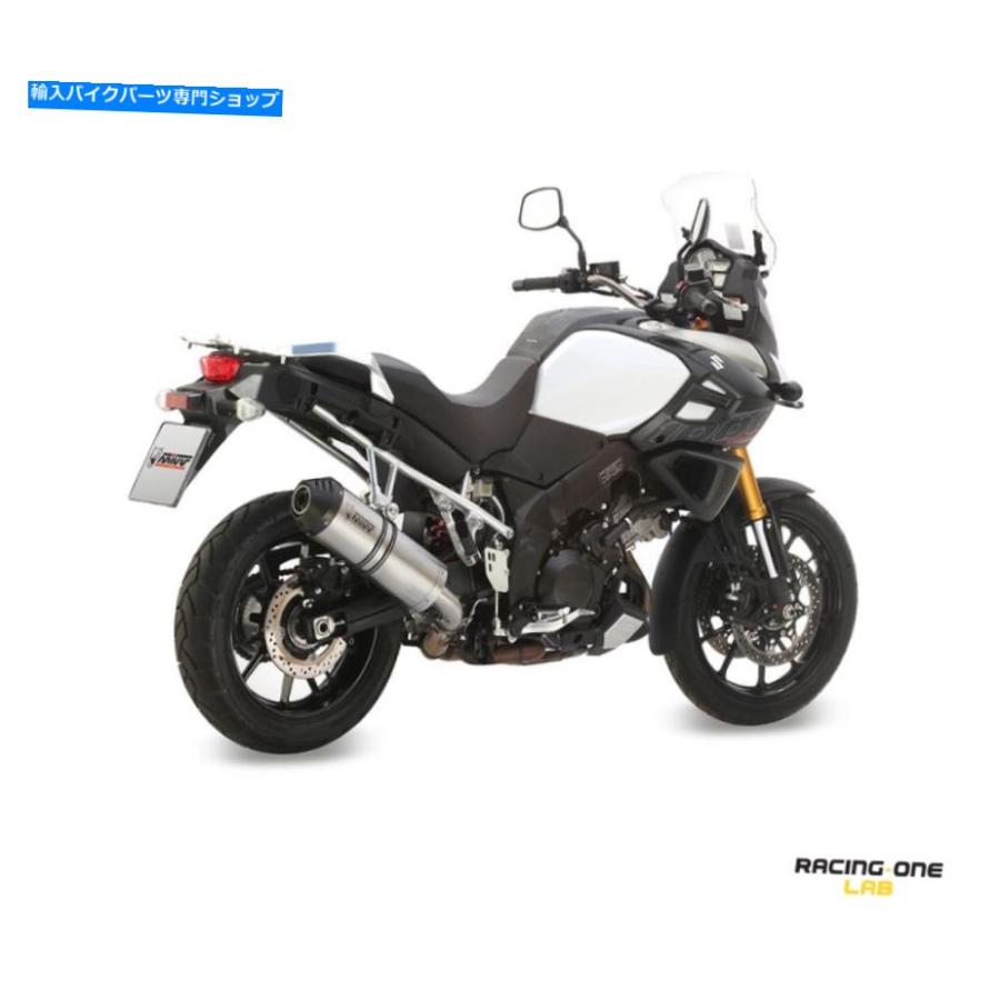 マフラー 排気マフラーサイレンサーMIVVオーバルチタンスズキDL V-STROM 1000 / XT 17 20 EXHAUST MUFFLER SILENCER MIVV OVAL TITANIUM SUZUKI DL V-の画像