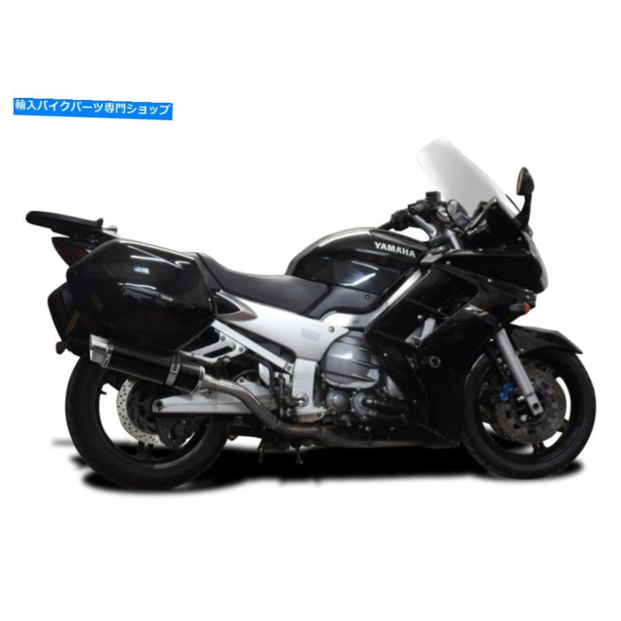 マフラー ヤマハFJR1300デルキビック14 \"カーボンファイバーラウンドマフラーエキゾーストスリップオン01-05 Yamaha FJR1300 Delkevic 14\" Carbon Fibの画像