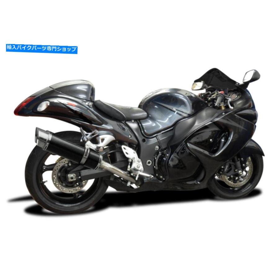 マフラー 鈴木隼人GSX1300Rレビックスリップオン14「カーボンラウンドマフラーエキゾースト08-20 Suzuki Hayabusa GSX1300R Delkevic Slip On 14\" Carの画像