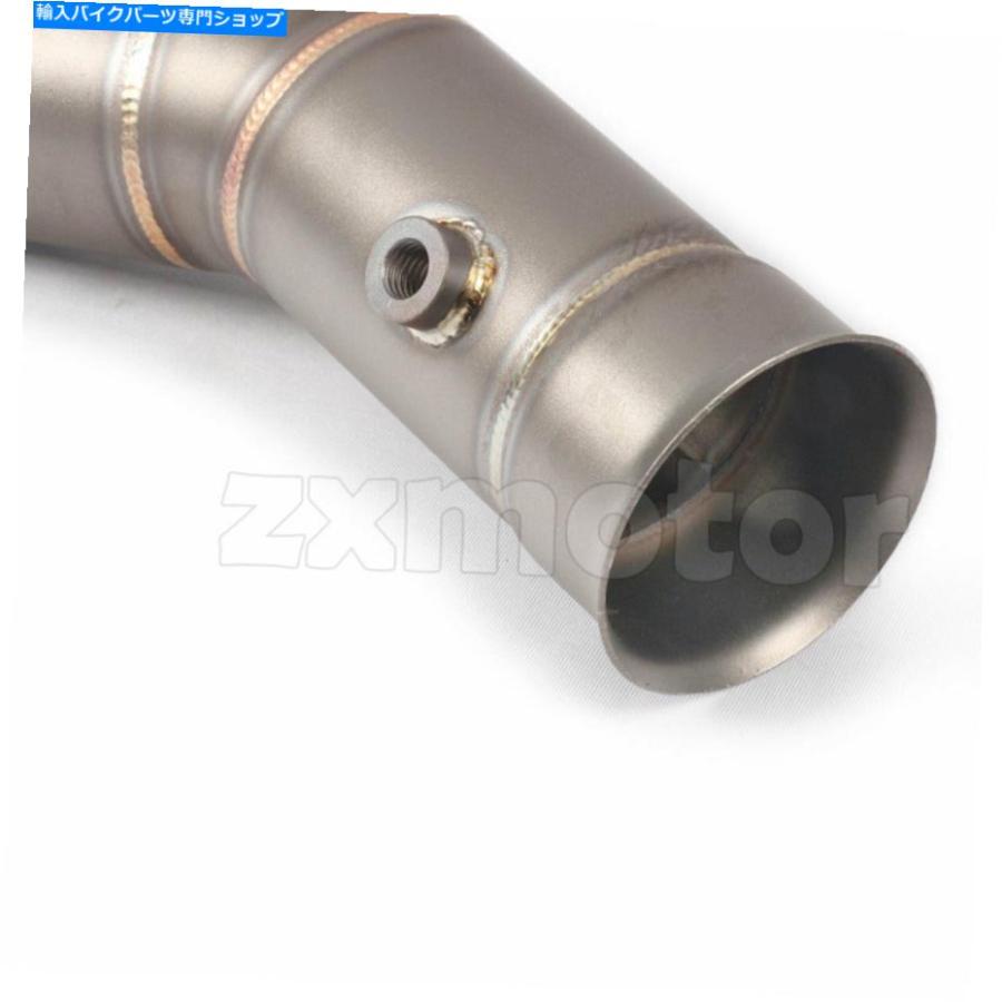 マフラー ヤマハのための排気中りのパイプマフラーのオートバイスリップYZF-R1 2009-2014 Motorcycle Slip on Exhaust Middle Link Pipe Muffler for_2