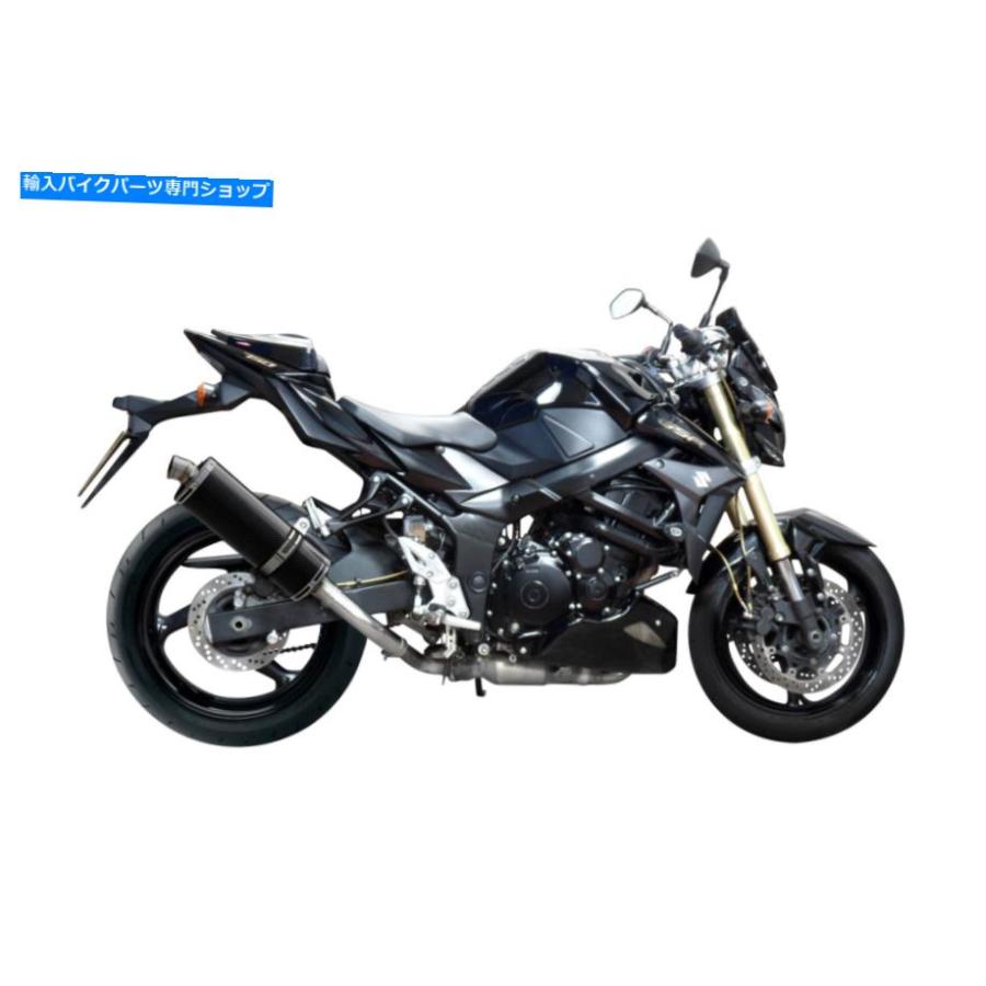 マフラー 鈴木GSR750 GSX-S750飾り滑り14 \"カーボン楕円形マフラーエキゾーム11-19 Suzuki GSR750 GSX-S750 Delkevic Slip On 14\" Carbon Oval Muffleの画像