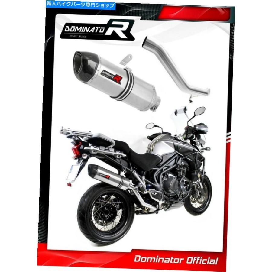 サイレンサー Tiger Explorer 1200排気HP1支配レーシングサイレンサーマフラー2012 2013 Tiger Explorer 1200 Exhaust HP1 Dominator Racing silencer