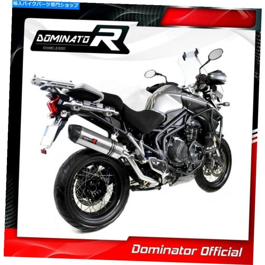 サイレンサー Tiger Explorer 1200排気HP1支配レーシングサイレンサーマフラー2012 2013 Tiger Explorer 1200 Exhaust HP1 Dominator Racing silencerの画像