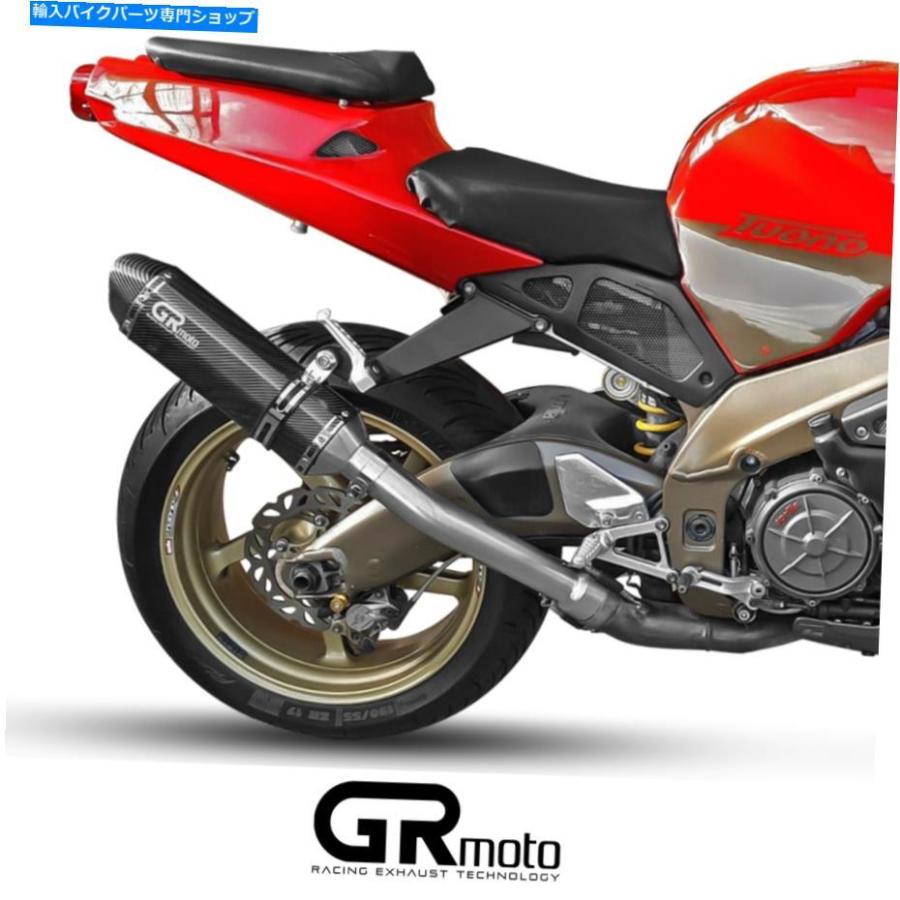 サイレンサー Aprilia RSV 1000 MILLE R 1998 - 2003年GRMOTOえり巻き炭素 Exhaust for Aprilia RSV 1000 MILLE R 1998 - 2003 GRmoto Muffler カルシウム インナーサイレンサー-車、バイク、自転車