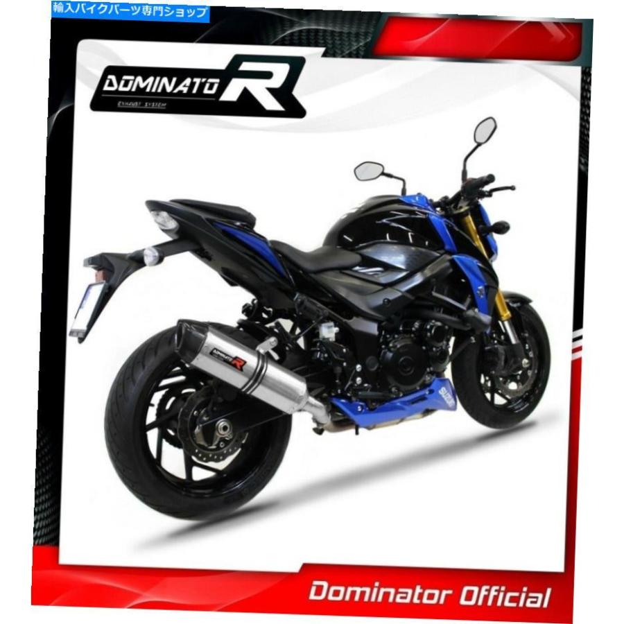 サイレンサー GSX-S 750エキゾーストHP1ドミネーターレーシングサイレンサーマフラー2017 - 2020 GSX-S 750 Exhaust HP1 Dominator Racing silencer mの画像