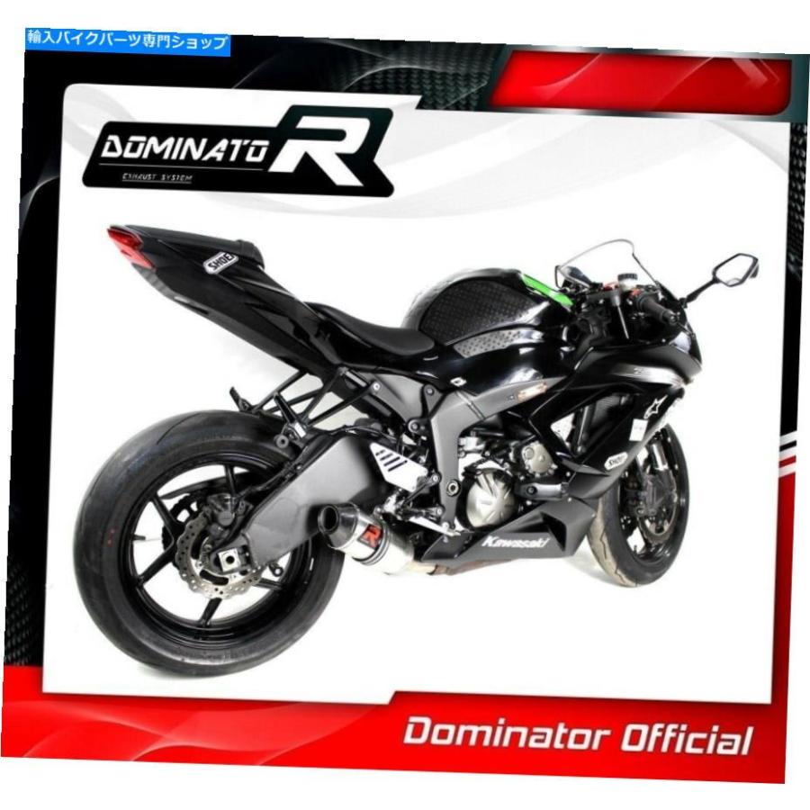 サイレンサー ZX6R ZX 636低レベルの排気HP3支配者レーシングサイレンサー2013 2014 2015 2015 2016 ZX6R ZX 636 LOW LEVEL Exhaust HP3 Dominator Raの画像
