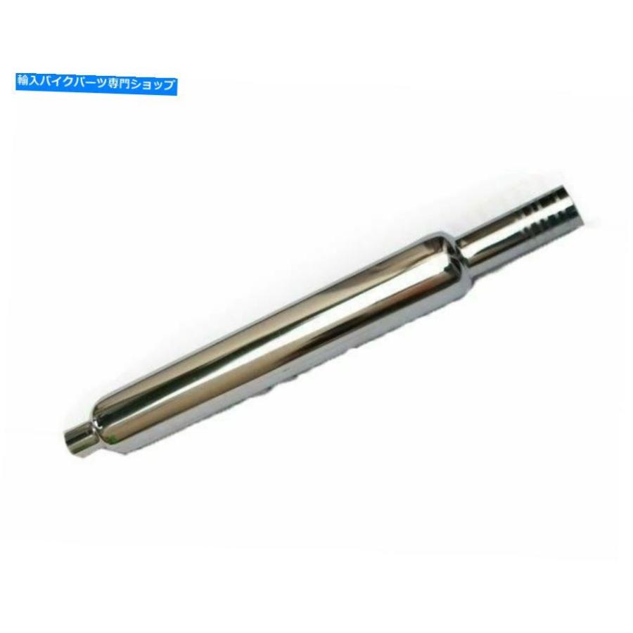 サイレンサー エクストラロングロングがら明きサイレンサークロムメッキフィットRoyal Enfield Bullet @ CA Extra Long Hollow Silencer Chrome Plated Fi 車、バイク、自転車-マフラー