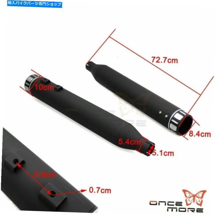 サイレンサー スリップオンオートバイの排気管マフラーサイレンサー1995年 Slip-On Motorcycle Exhaust Pipe Muffler Silencers For Harley Touring 1の画像