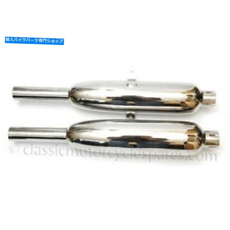 サイレンサー サイレンサー、Triumph 5T、6T、T110、T120,1955-59,70-3651,70-3652、イギリス Silencers, Triumph 5T, 6T, T110, T120, 1955-59, 70-3
