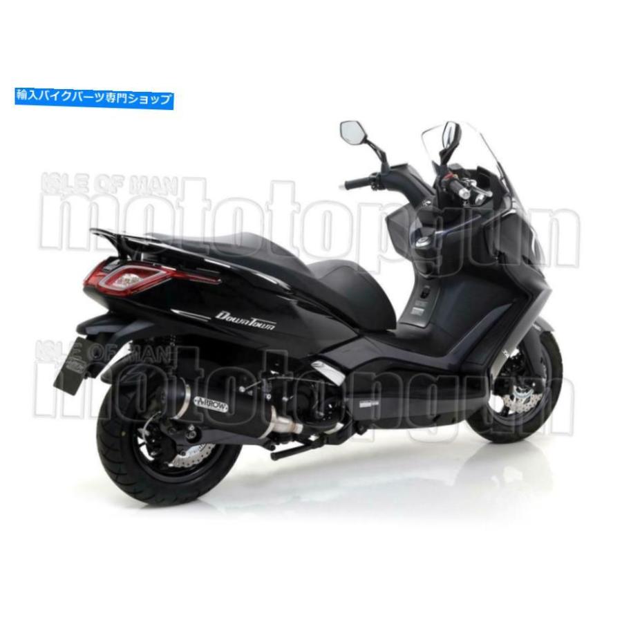 サイレンサー 矢印ホモロジー排気アルバンブラックアルミニウムキムコダウンタウン350 I 2019 19 ARROW HOMOLOGATED EXHAUST URBAN BLACK ALUMINIUM Kの画像