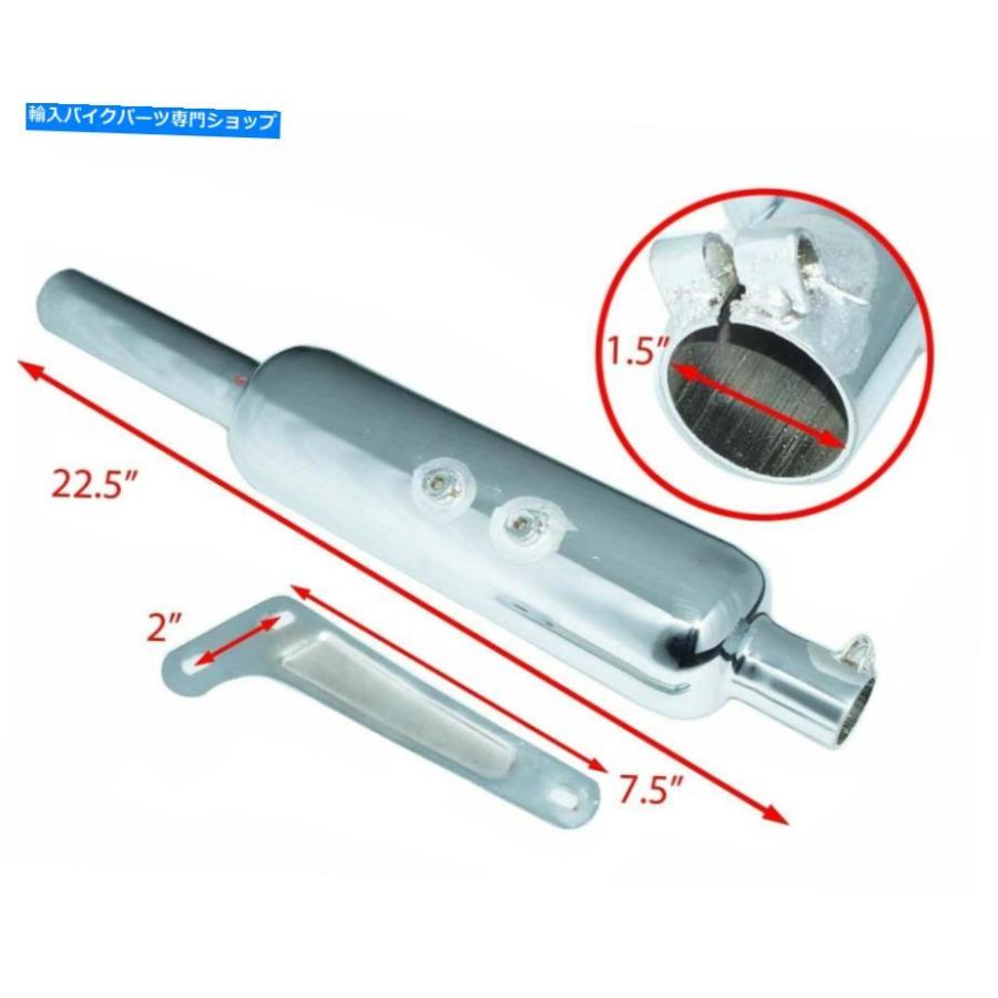 サイレンサー フィルターCDNなしで短いサイレンサー350中空の短いサイレンサーのフィット Fits Royal Enfield 350 Hollow Short Silencer Empty Witho_1