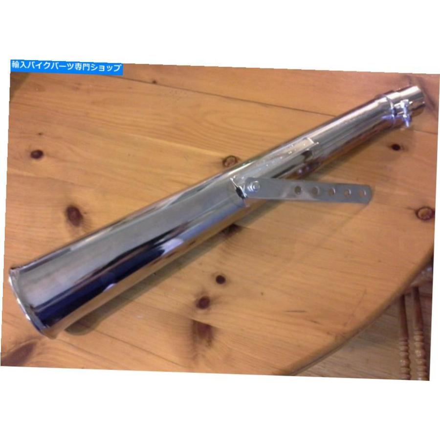 サイレンサー NOS - LU HAOサイレンサー株式会社、クロムスリップオンパイプ、4 インチ 4 In、Freeshipus + NOS- LU HAO SILENCERS LTD., CHROME SLIP-ON インナーサイレンサー-バイク