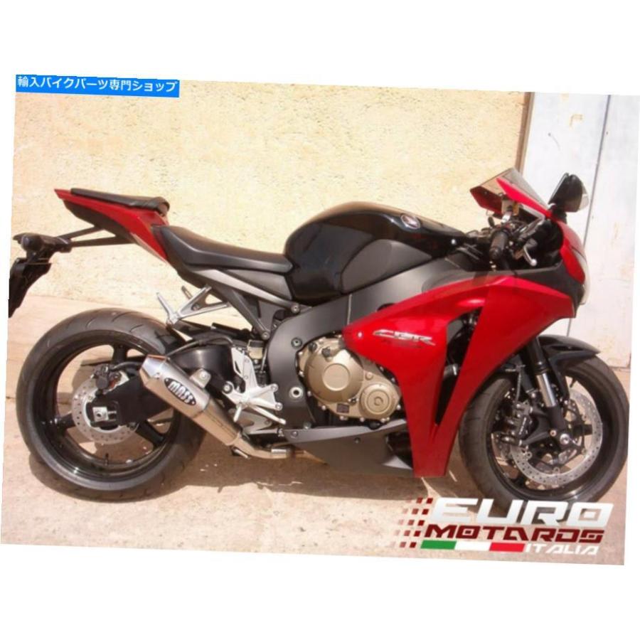 サイレンサー マスモト排気スリップオンサイレンサートロンチタンカーブホンダCBR 1000 RR 2012-13 MassMoto Exhaust Slip-On Silencer Tromb Titaniu