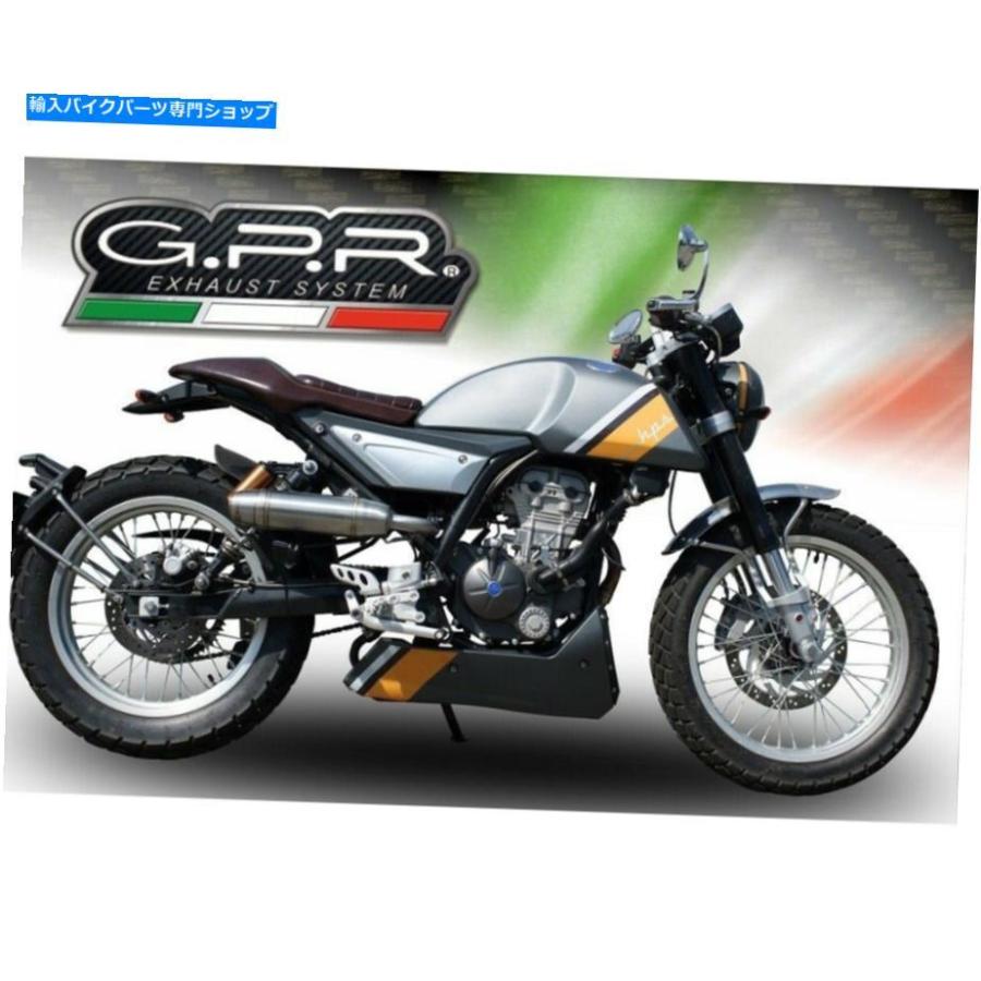 サイレンサー 排気マフラーGPR Deeptone Inoxが承認されたF.B. Mondial HPS 125 2016> 2020年 Exhaust Muffler GPR DEEPTONE INOX Approved F.B. MONDの画像
