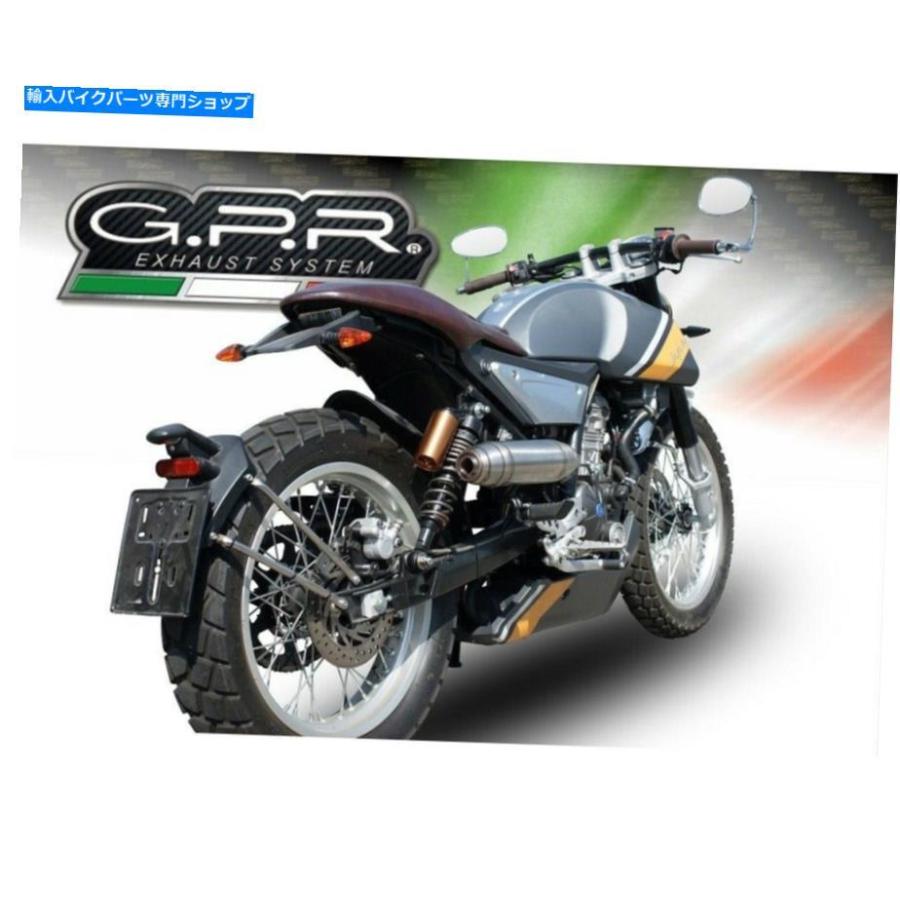 サイレンサー 排気マフラーGPR Deeptone Inoxが承認されたF.B. Mondial HPS 125 2016> 2020年 Exhaust Muffler GPR DEEPTONE INOX Approved F.B. MONDの画像