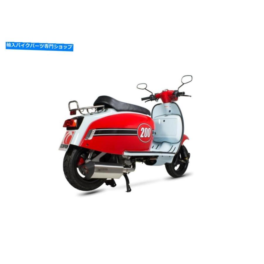 サイレンサー Scomadi TL200スコーピオン排気ガスセルケットパラレルフルシステムブラシ付き添い人ステンレス鋼... Scomadi TL200 Scorpion Exhaust Serket Parall マフラー-インナーサイレンサー-バイク