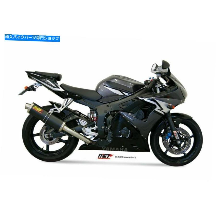 サイレンサー Y.013.L3 - サイレンサー排気マフラーMIVVオーバルカーボンヤマハYZF 600 R6 03/05 Y.013.L3 - Silencer Exhaust Muffler Mivv Oval Carの画像