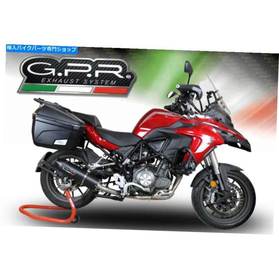サイレンサー Benelli Trk 502 2017-2019 E4 GPR FURORE EVO4 NEROとき勧めるスリップオン排気ガス Benelli TRK 502 2017-2019 e4 GPR Furore EVO4 Nero Homolog バイク-インナーサイレンサー