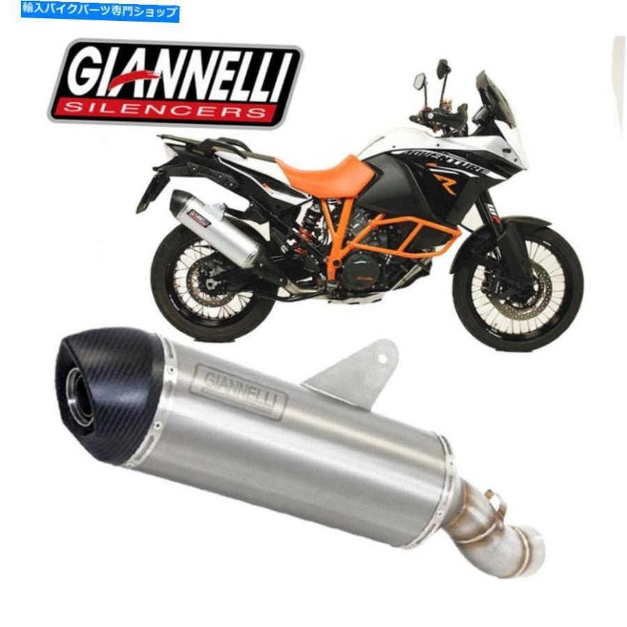 サイレンサー KTM 1190 Adventure R 2015 15のための排気マフラーGiannelliアルミニウムマキシオーバル Exhaust Muffler Giannelli Aluminum Maxi Ova_1
