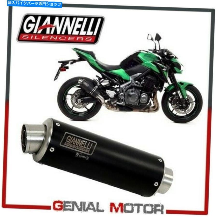 スチール製 ブラック マフラー 4-1タイプ サイレンサー 排気マフラーGiannelliブラックステンレス鋼X-Pro川崎Z