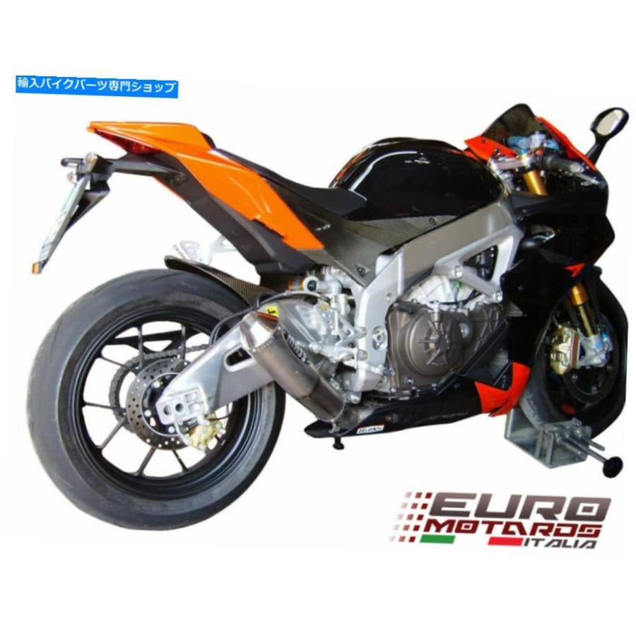 サイレンサー マスモト排気スリップオンサイレンサートロンチタンカーブAprilia RSV4 2010-2014 MassMoto Exhaust Slip-On Silencer Tromb Titanium C