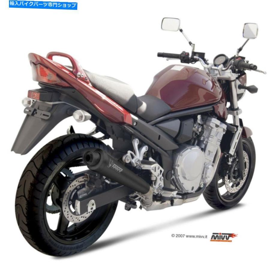 サイレンサー MIVVスズキGSF 650バンディット2010エキゾンセルオートバイスリップオンXコーンブラック Mivv Suzuki Gsf 650 Bandit 2010 Exhaust Sileの画像