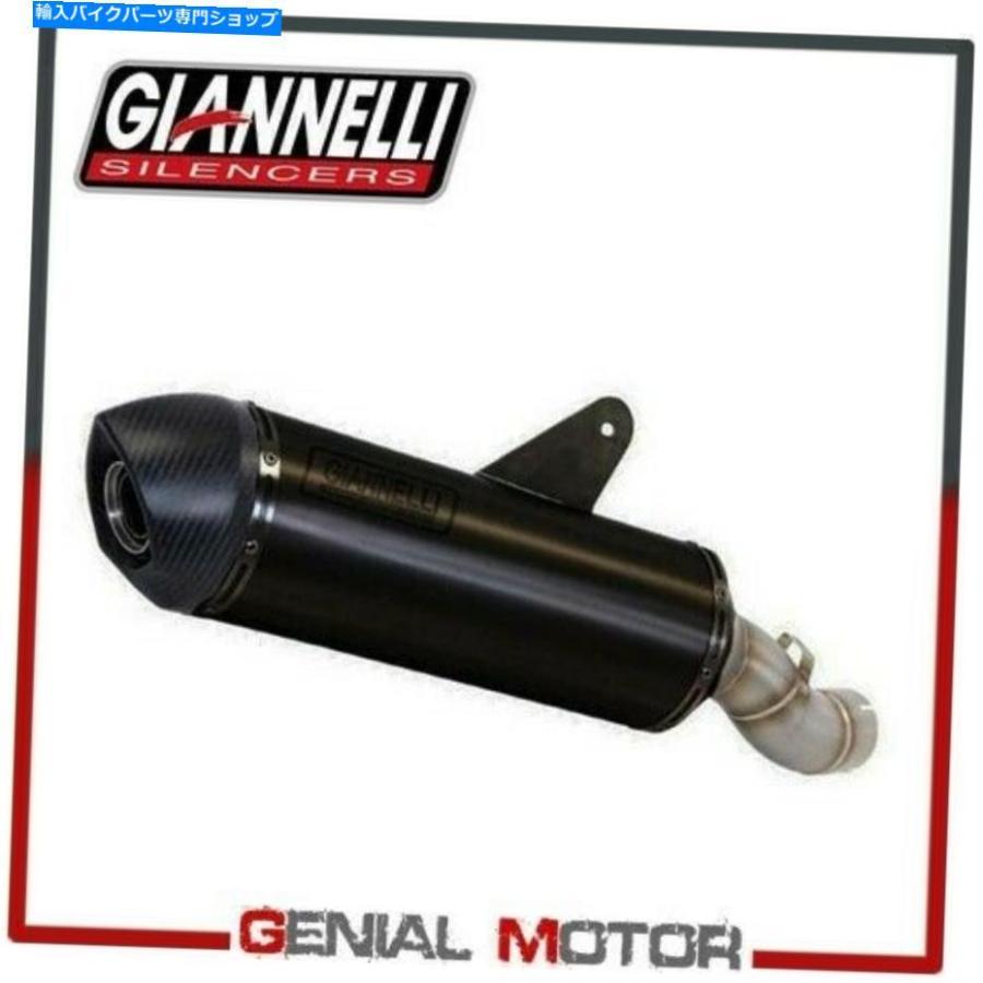 サイレンサー フルエキゾーストシステムGiannelli Alum Black Muffler Kymco Xciting 400i 2013 13 Full Exhaust System Giannelli Alum Black Muffle