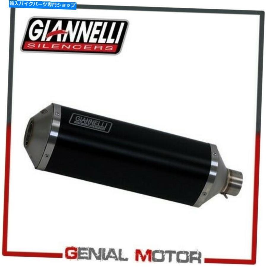 サイレンサー 排気マフラーGiannelliアルミ製ipersportブラックスズキGSR 750 2014 14 Exhaust Muffler Giannelli Aluminum Ipersport Black Suzuki G