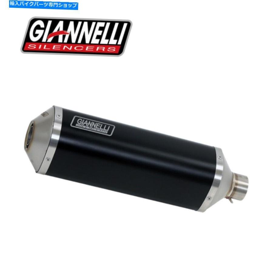 サイレンサー 排気マフラーGiannelliアルミプーパースポーツブラック