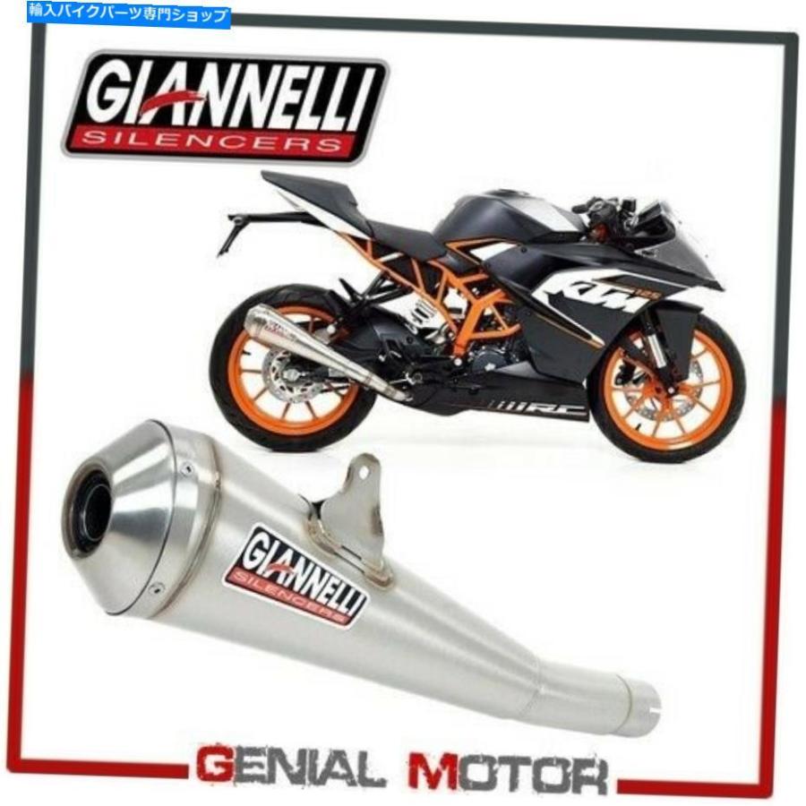 サイレンサー 排気マフラーGiannelli GX-One Nichrom for KTM RC 390 2015 15 Exhaust Muffler Giannelli Gx-One Nichrom for KTM RC 390 2015 15