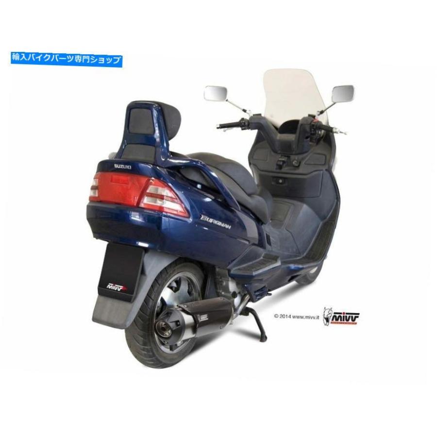サイレンサー 鈴木ブルグマン400フルエキゾーストMIVV都市1999-2002 SUZUKI BURGMAN 400 Full exhaust MIVV Urban 1999-2002の画像