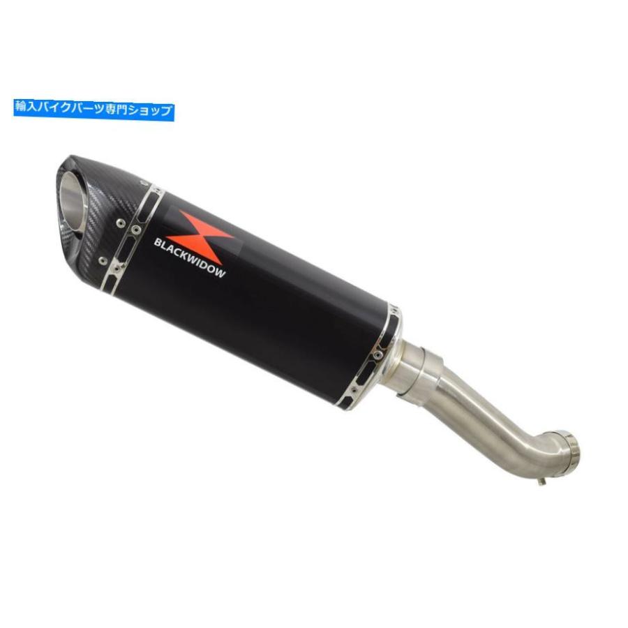 サイレンサー Z 900 2017-2019 4-1排気300mm Tri Ovalブラック+カーボンチップサイレンサーBC30T Z 900 2017-2019 4-1 Exhaust 300mm Tri Oval Blackの画像
