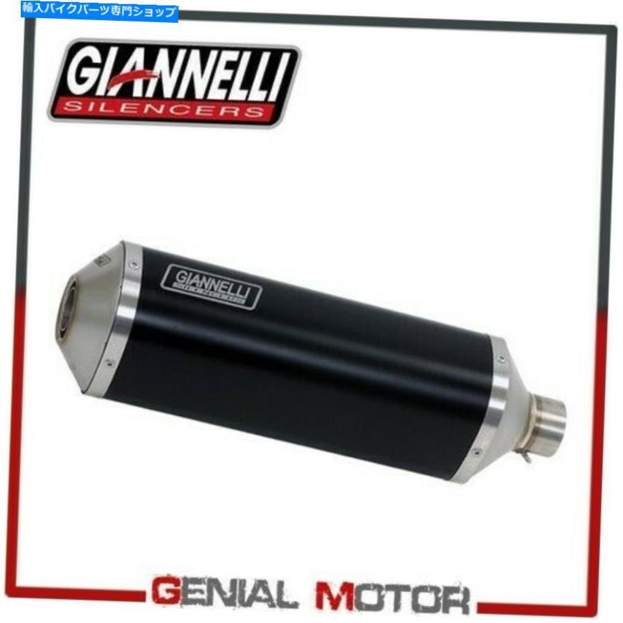 サイレンサー フルエキゾーストシステムGiannelli Alum Black Muffler Yamaha T-Max 530 2013 13 Full Exhaust System Giannelli Alum Black Muffler