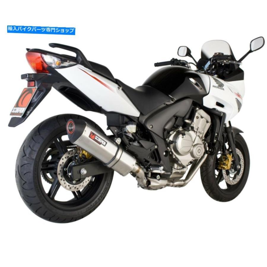 サイレンサー ホンダCBF600スコーピオン排気ガス独居室毛布平行スリップオンブラシ付き添い人ステンレス鋼衣袂 Honda CBF600 Scorpion Exhaust Serket Paralle