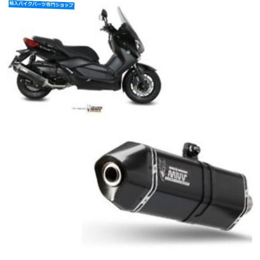 サイレンサー サイレンサーマフラーエンドMIVVスピードエッジブラックヤマハX-MAX 400 2013-2016 Silencer Muffler End MIVV Speed Edge Black Yamaha