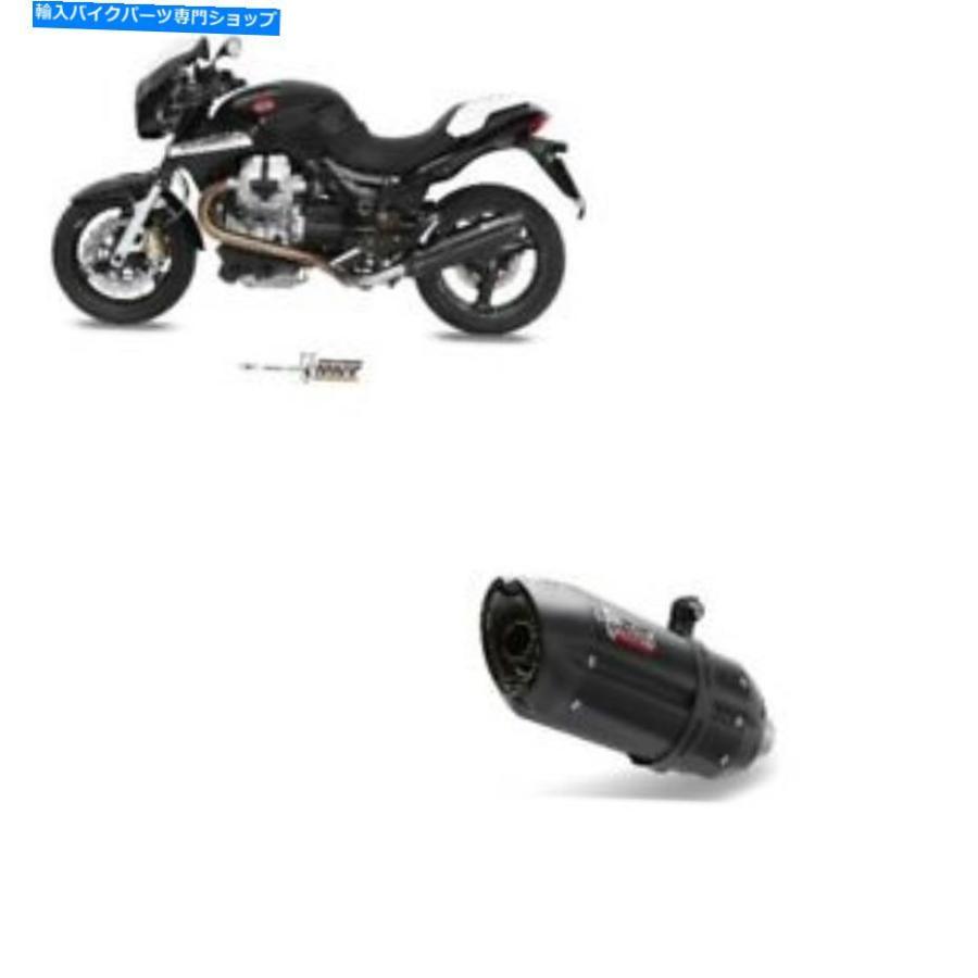 サイレンサー サイレンサーマフラーエンド排気MIVVサウンドブラックオートバイGuzzi Breva 1200 Silencer Muffler End Exhaust MIVV Sound Black Moto