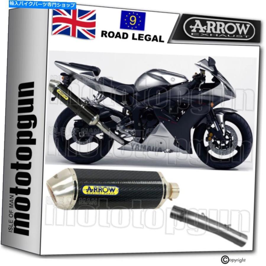 サイレンサー arrowキット排気ノカットホモログレーステックカーボンヤマハYZF 1000 R1 2003 03 ARROW KIT EXHAUST NOCAT HOMOLOGATED RACE-TECH CARB