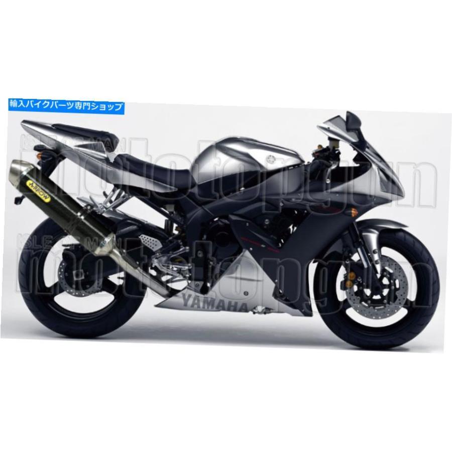 サイレンサー arrowキット排気ノカットホモログレーステックカーボンヤマハYZF 1000 R1 2003 03 ARROW KIT EXHAUST NOCAT HOMOLOGATED RACE-TECH CARBの画像