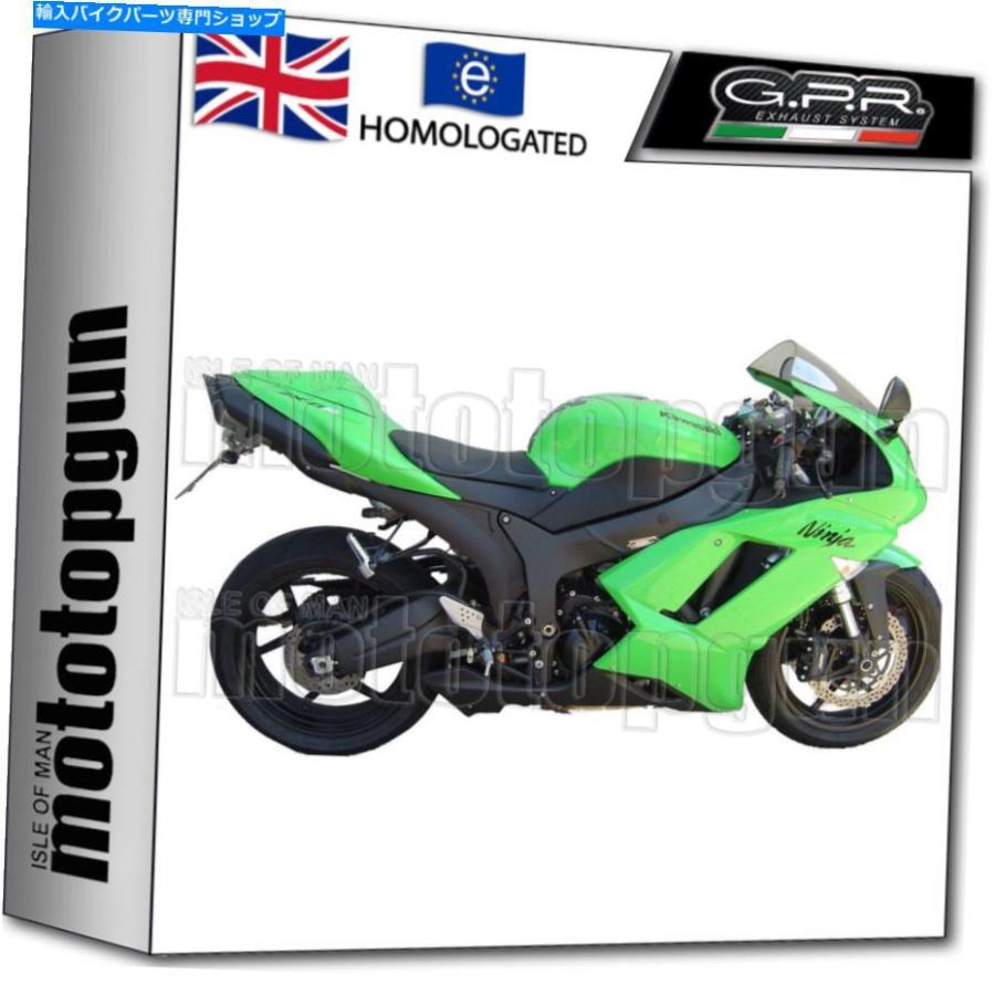 サイレンサー GPR排気ホームティブロンチタン川崎ZX-6R 2007 07 2008