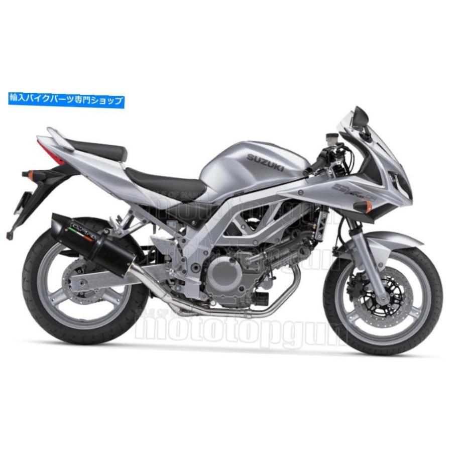 サイレンサー GPRミッドフルエキゾーストシステムホムフローラブラックスズキSV 650 - S 2007 07 2008 08 GPR MID FULL EXHAUST SYSTEM HOM FURORE BLの画像