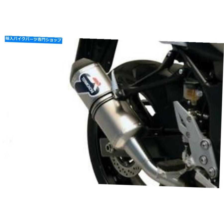 サイレンサー 排気ガスサイレンサーTermignoni聞きとどける似付かわしい性Poppy Suzuki GSR 750 2014 14 EXHAUST SILENCER TERMIGNONI APPROVED RELEVANCE POPPY SUZUKI GS 車、バイク、自転車-バイク-マフラー