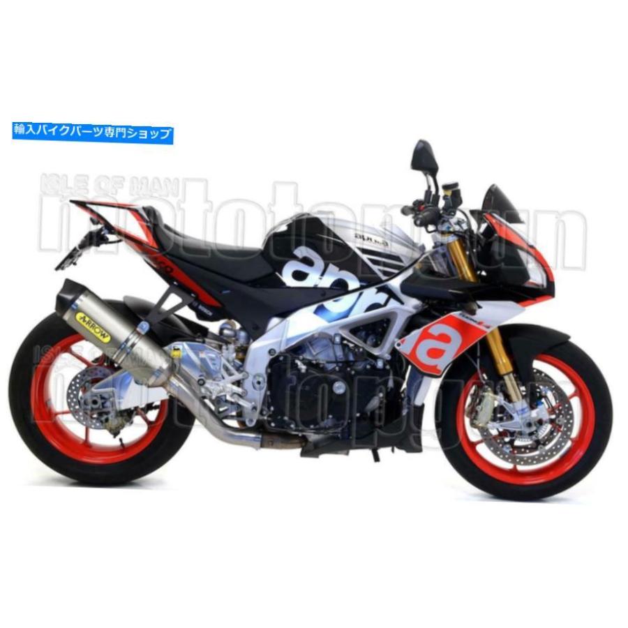 サイレンサー 矢印ホモロジー排気レーステックチタンC Aprilia Tuono V4 1100 RR 2018 18 ARROW HOMOLOGATED EXHAUST RACE-TECH TITANIUM C APRILIA T_1