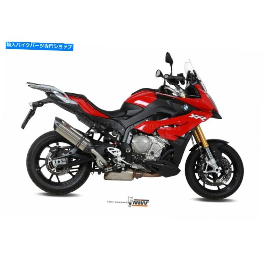 サイレンサー BMW S 1000 XR 2015> 2018年のMIVVエキゾーストマフラースノーステンレススチール Mivv Exhaust Muffler Suono Stainless Steel High foの画像