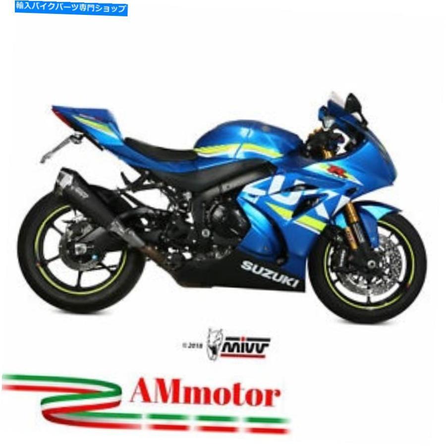 サイレンサー MIVVスズキGSX-R 100018 18排気サイレンサーデルタレースブラックオートバイ Mivv Suzuki Gsx-R 1000 2018 18 Exhaust Silencer Delta R