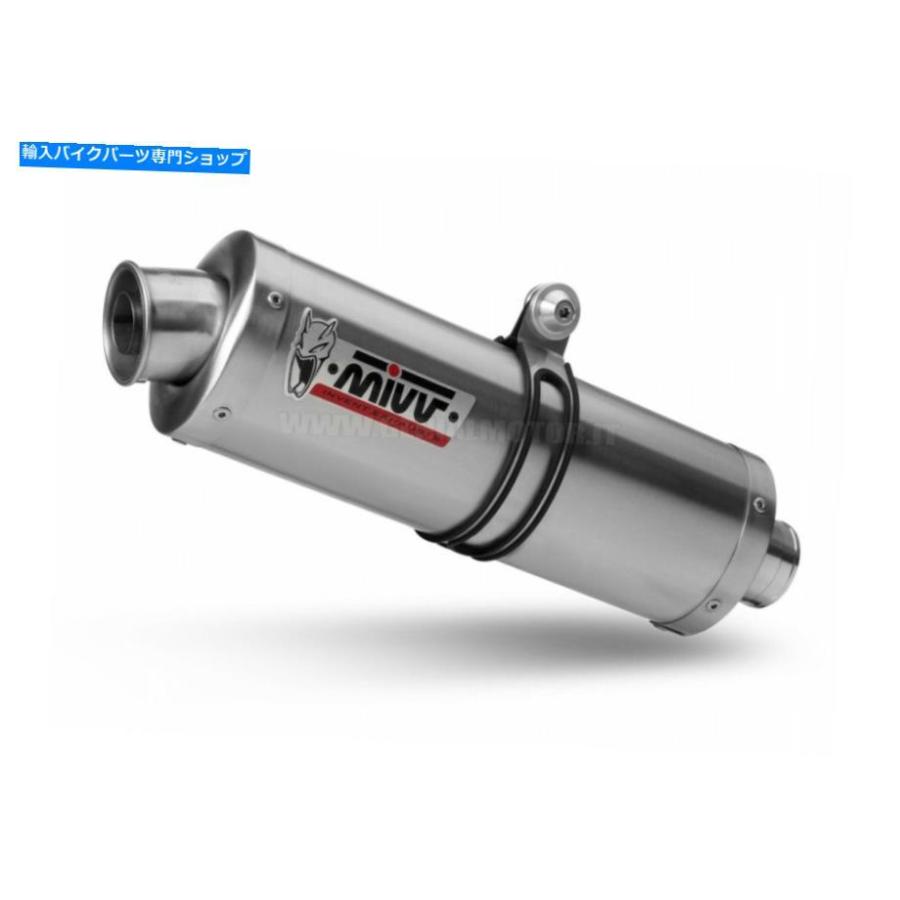 サイレンサー MIVVエキゾーストマフラーオーバルスチールスチームSV