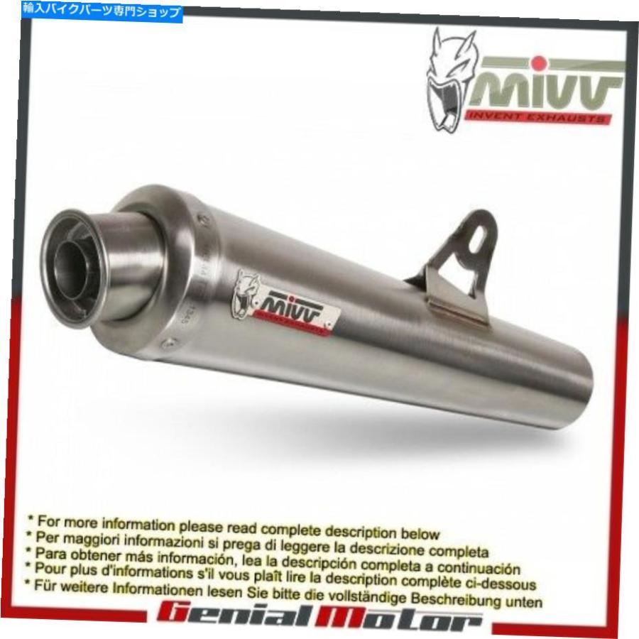 サイレンサー MIVVエキゾーストマフラーXコーンスチールスズキSV 650 2010 10 Mivv Exhaust Muffler X-cone Steel Suzuki Sv 650 2010 10