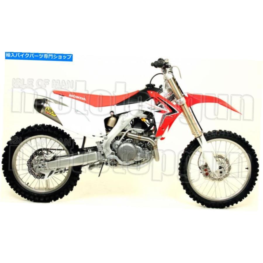 サイレンサー arrowキット排気レースレーステックチタンカービーホンダCRF 450 R 2013 2014 14 ARROW KIT EXHAUST RACE RACE-TECH TITANIUM CARBY HONの画像