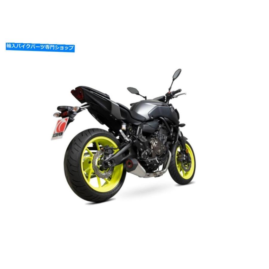 サイレンサー YAMAHA MT-07 Scorpion Easurest Serket Taper De-Cat Raceフルシステムブラシをかけました... Yamaha MT-07 Scorpion Exhaust Serket T